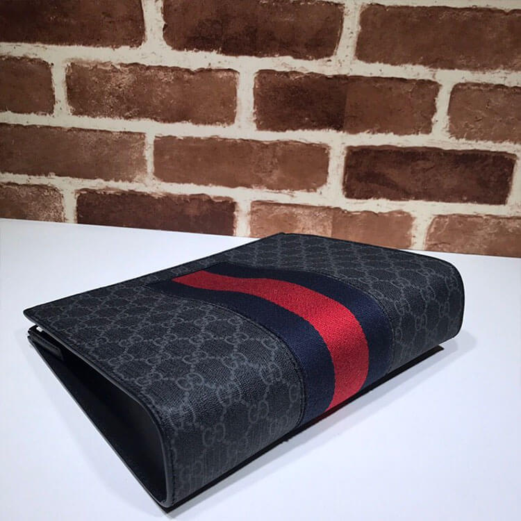 G*u*i gg black pouch