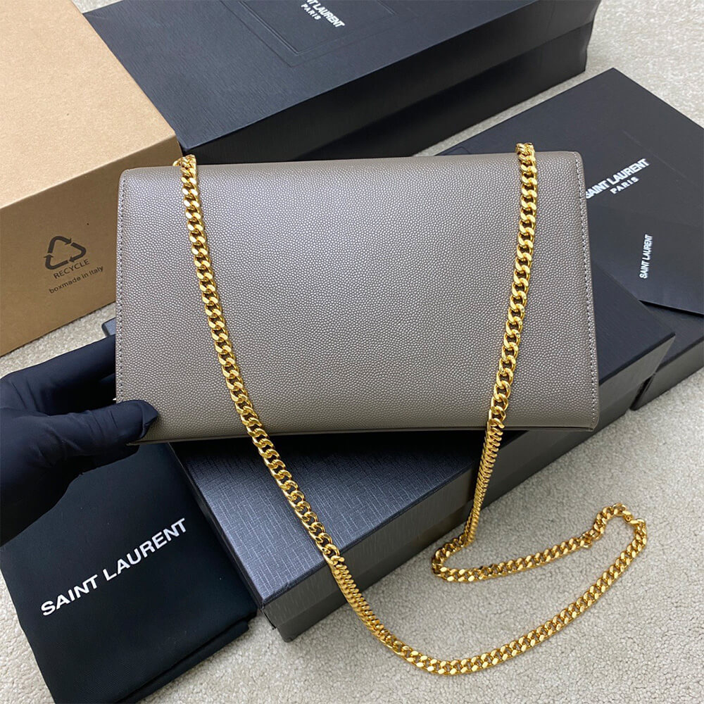 YSL kate medium in grain de poudre embossed leather