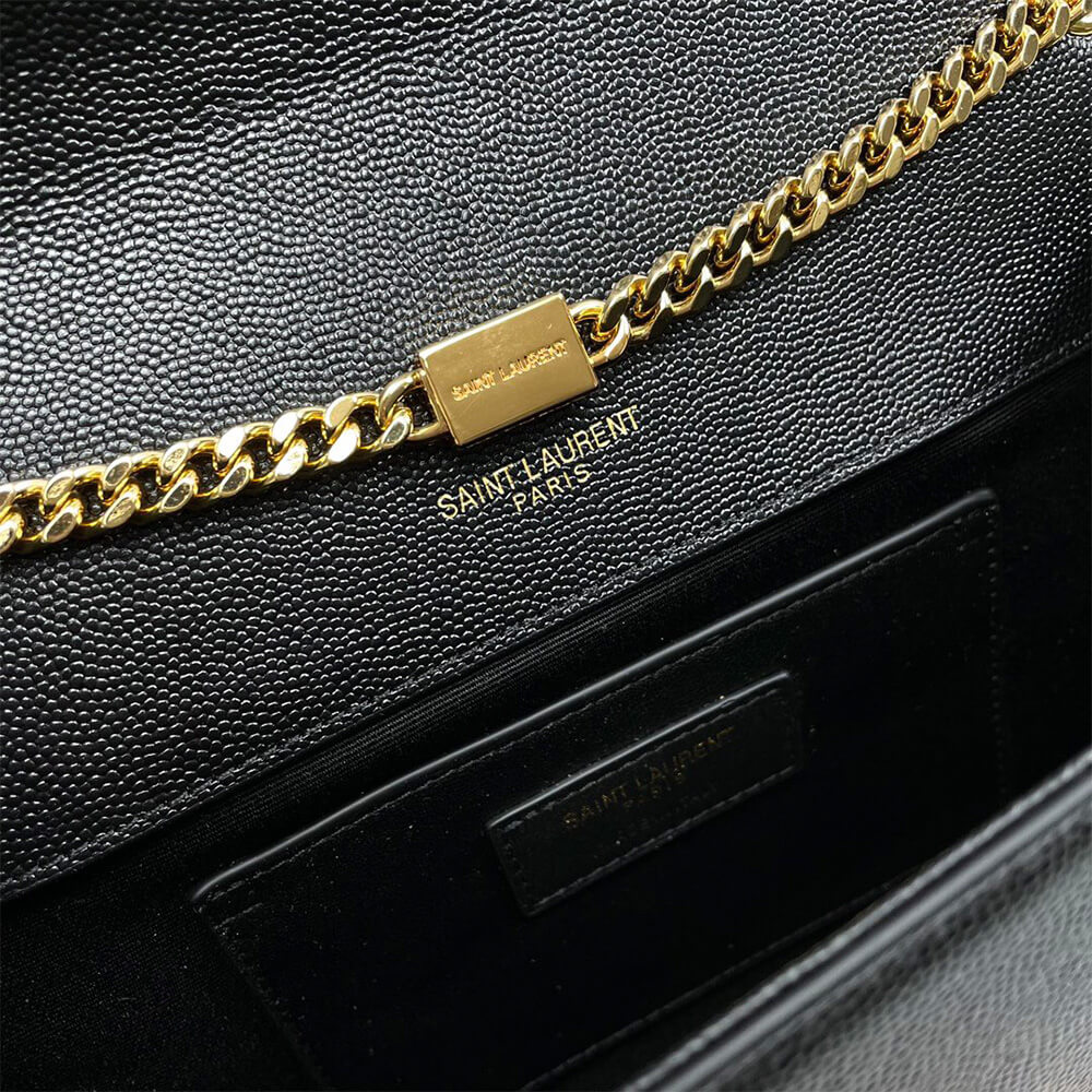 YSL kate medium tassel in grain de poudre embossed leather