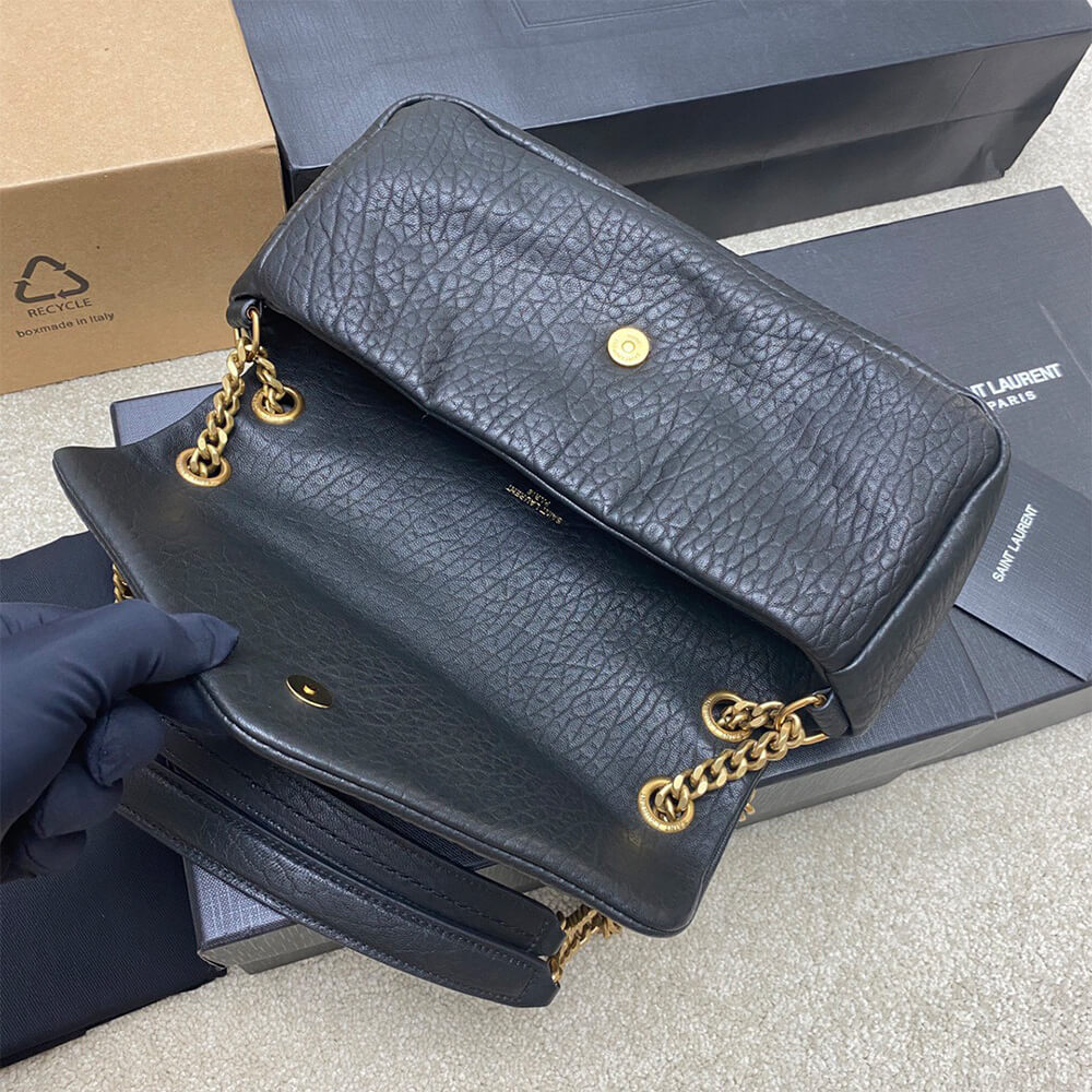 YSL calypso medium in grained lambskin